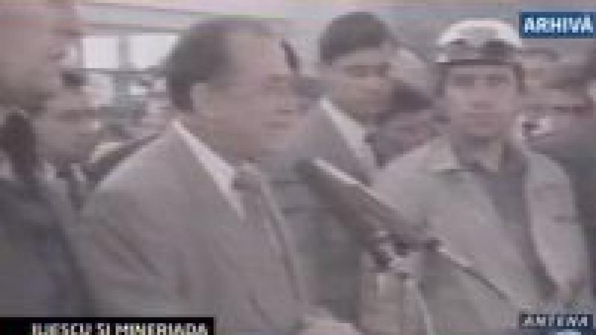 Iliescu către mineri: "Să ne vedem cu bine!" Discursul din iunie 1990