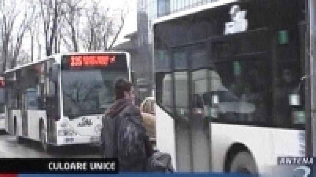 Culoare unice în 2008 pentru mijloacele de transport în comun în Capitală