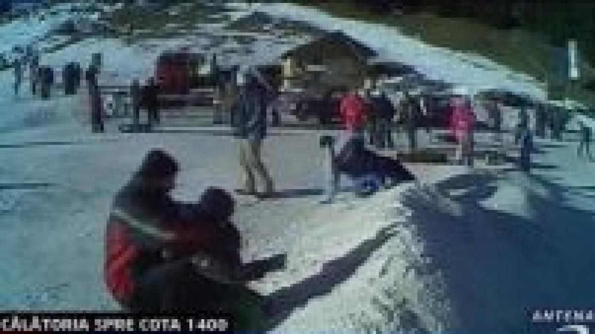 Sinaia. Drumul spre cota 1400 a fost redeschis <font color=red>(VIDEO)</font>