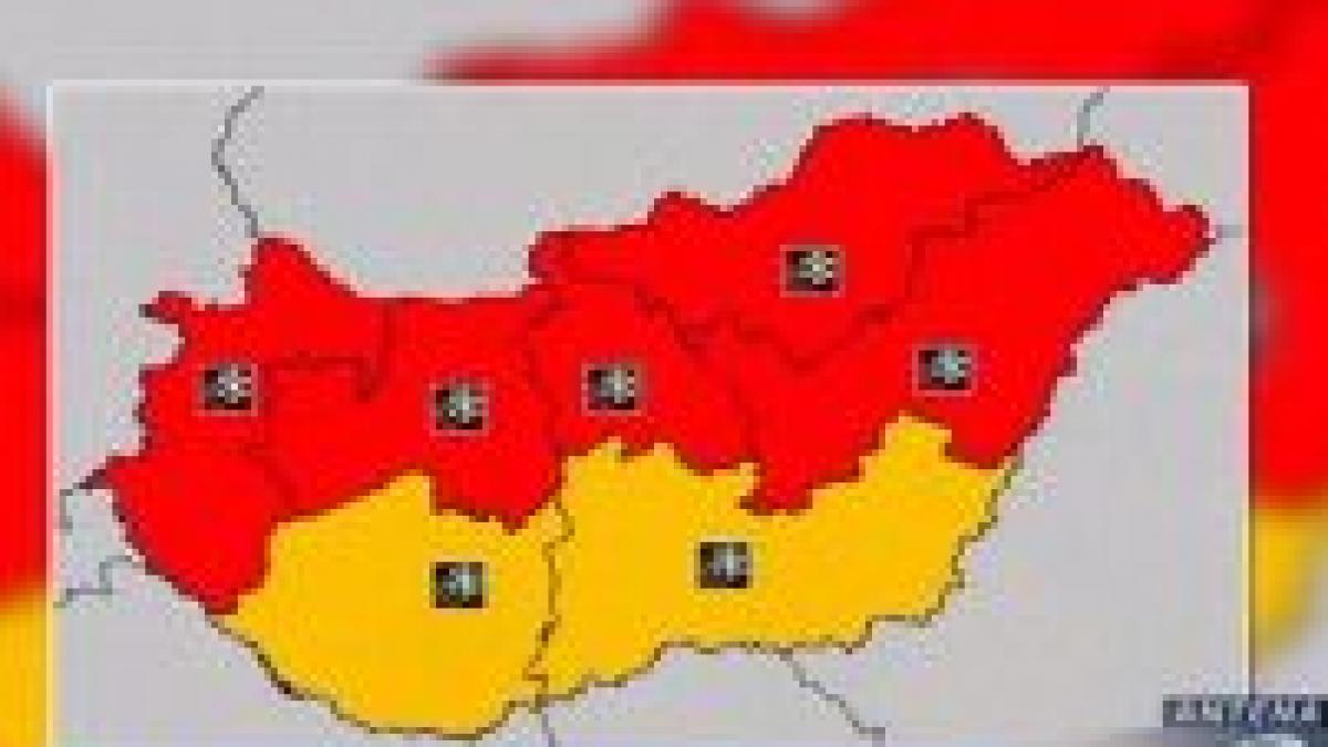 Avertizare cu cod roşu de vreme rea în Ungaria