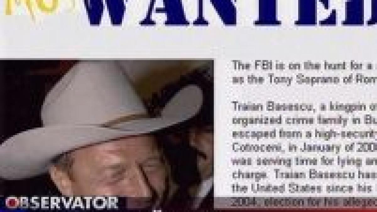 Traian Băsescu a ajuns pe site-ul FBI, la "Most Wanted"