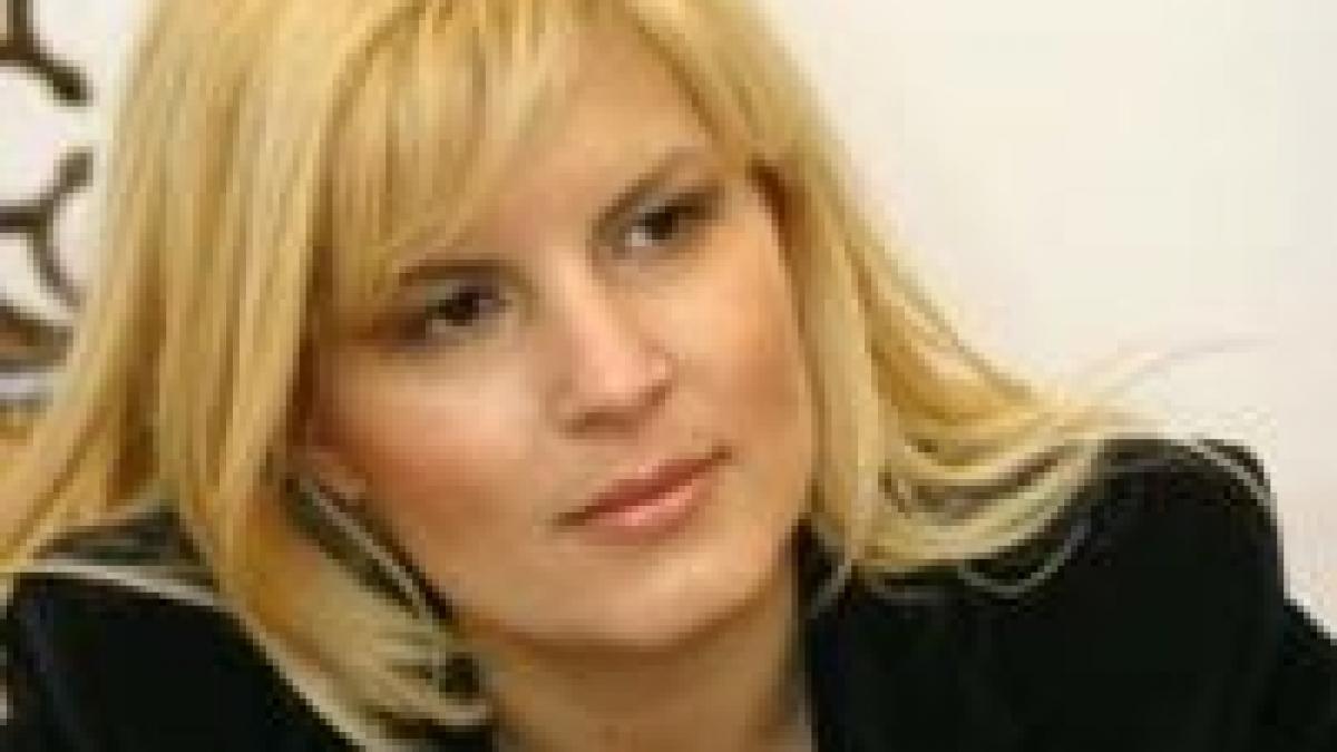 Elena Udrea: "Mi-aş dori ca domnul Cocoş să aibă potenţa financiară a domnului Patriciu"