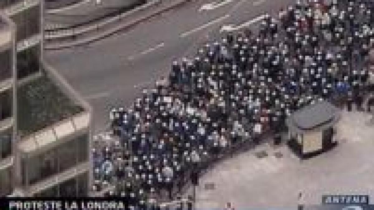 Londra paralizată de protestul poliţiştilor <font color=red>(VIDEO)</font>