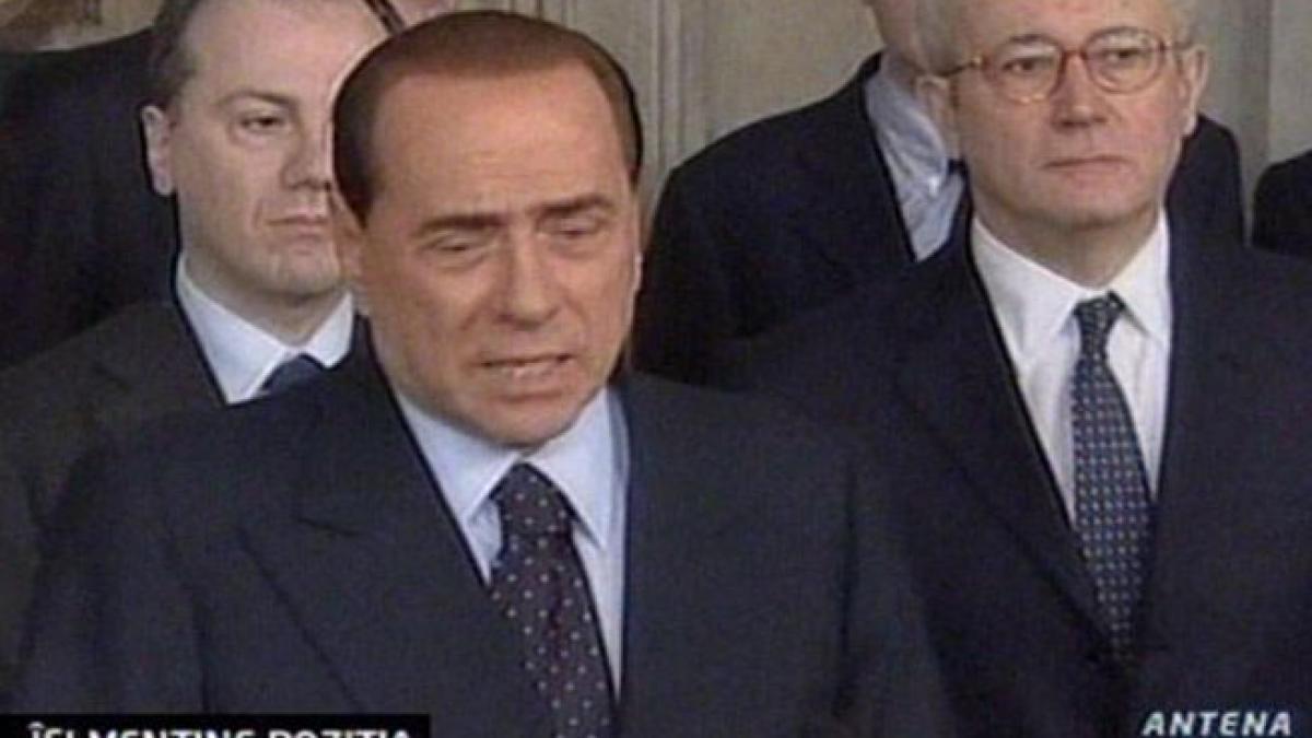 Criză politică în Italia. Berlusconi refuză un guvern interimar