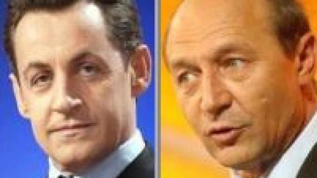 Sarkozy: "Băsescu e o persoană cu convingeri. Ca şi mine, se plasează în acţiunea concretă"