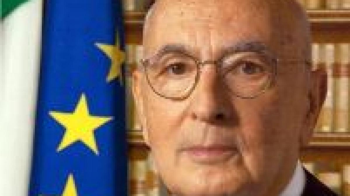 Preşedintele Italiei, Giorgio Napolitano, vrea să dizolve Parlamentul