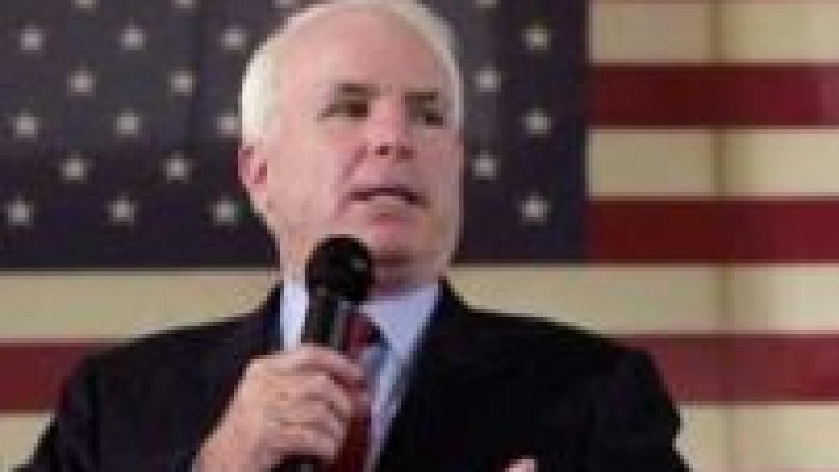 John McCain, republicanul cu cele mai mari şanse la Casa Albă