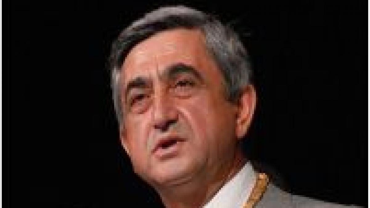 Serge Sarkissian a câştigat alegerile prezidenţiale din Armenia