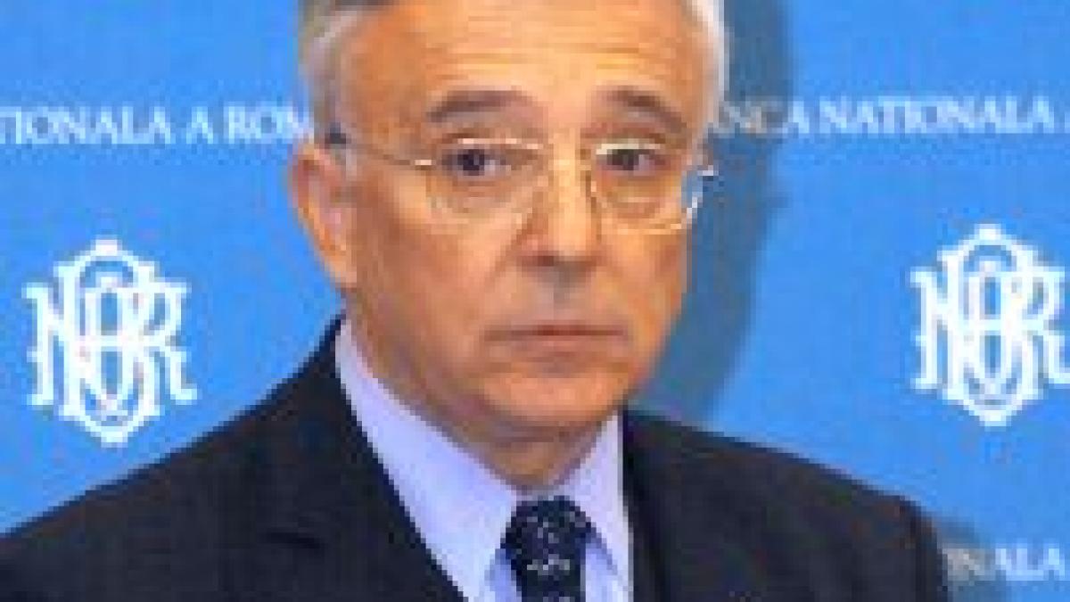 Isărescu: Trecerea la euro ar putea devansa termenul 2014, dacă inflaţia nu scade  