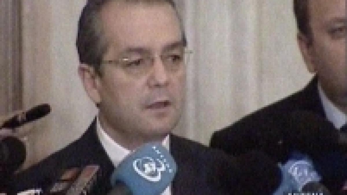 Emil Boc: "Tăriceanu a trădat electoratul alianţei Dreptate şi Adevăr"