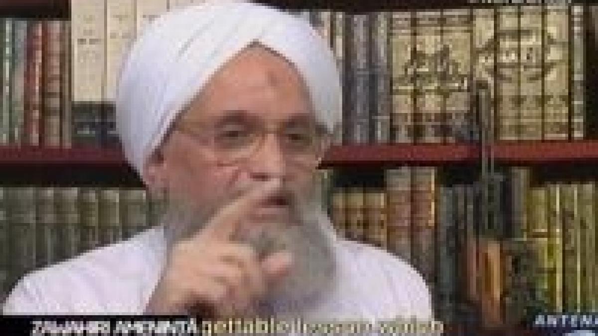 Ayman al-Zawahiri a făcut apel la comiterea de atentate împotriva SUA şi Israelului