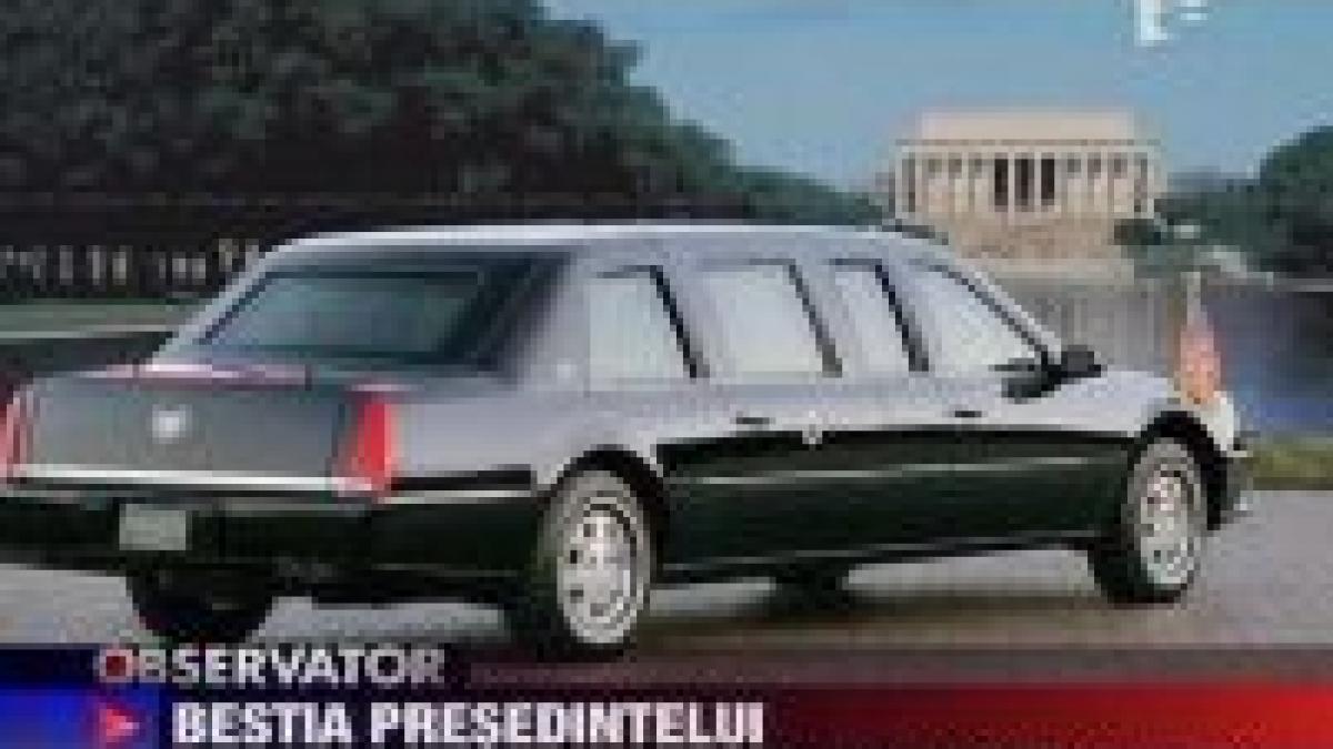 Cadillac DTS ? maşina cu care se va plimba George W. Bush prin Bucureşti <font color=red>(VIDEO)</font>