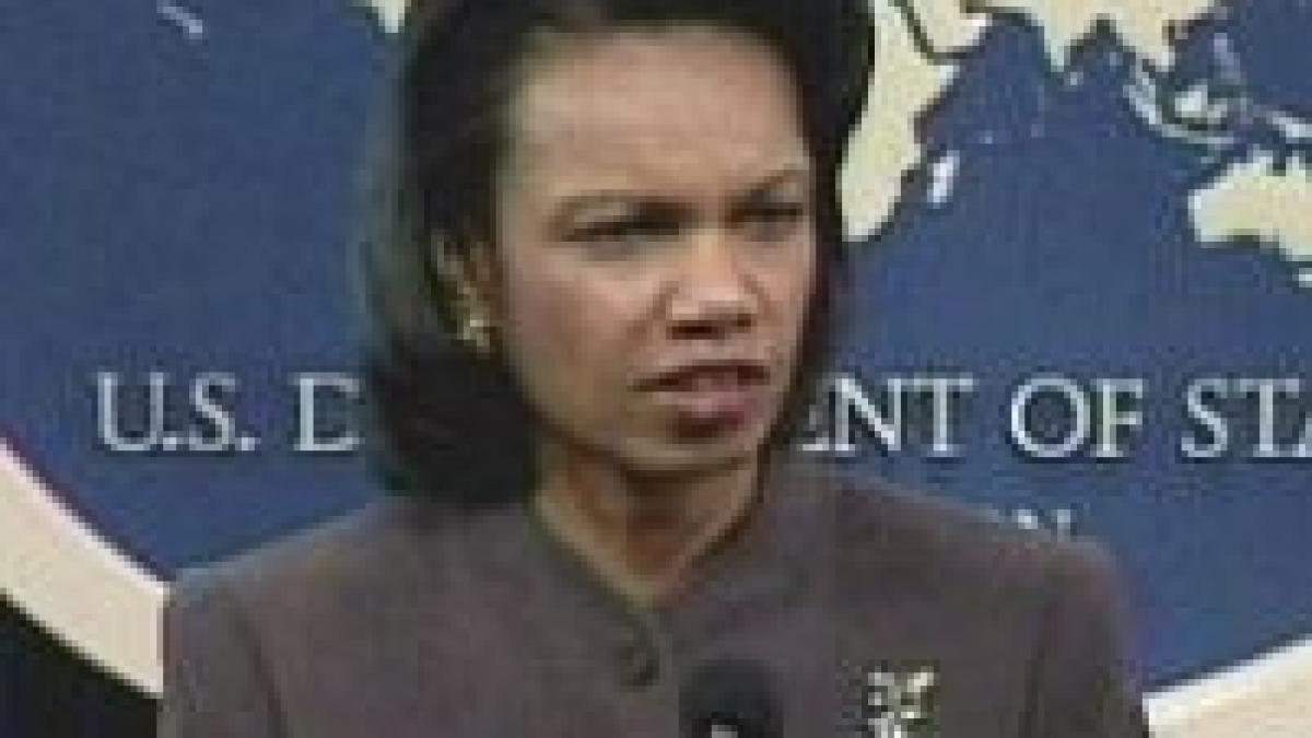 Condolezza Rice încearcă deblocarea procesului de pace israeliano-palestinian