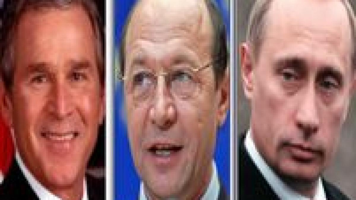 Meciul Putin - Bush începe pe teritoriul lui Băsescu