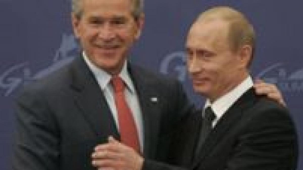 Soci. Întâlnire bilaterală Vladimir Putin ? George W. Bush