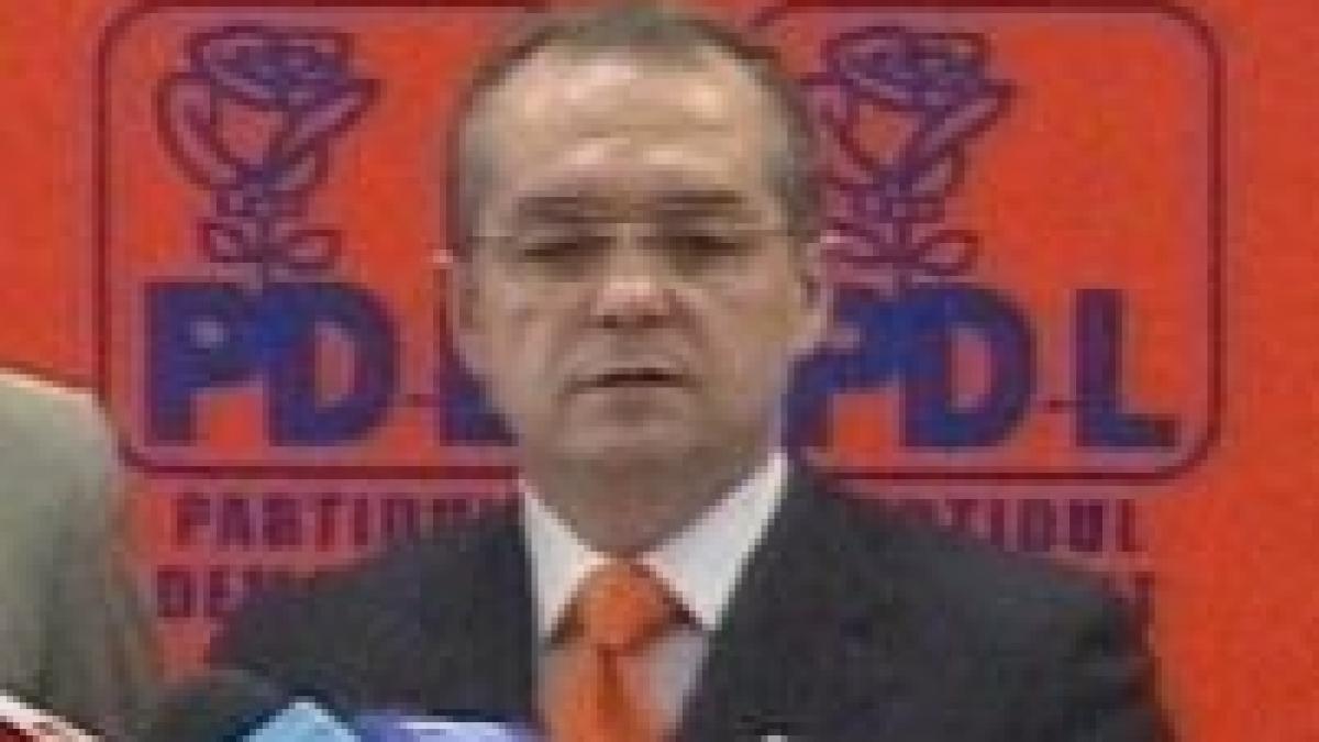 PD-L îşi anunţă azi candidatul la primăria Capitalei