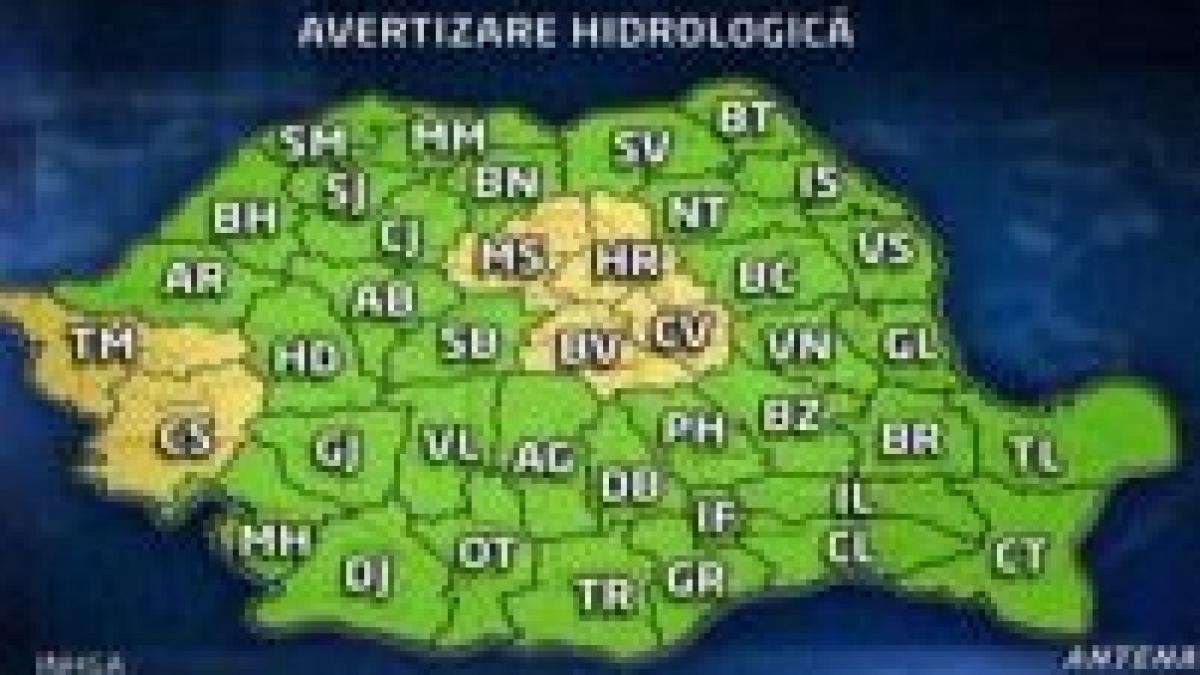 Avertizarea hidrologică a fost prelungită