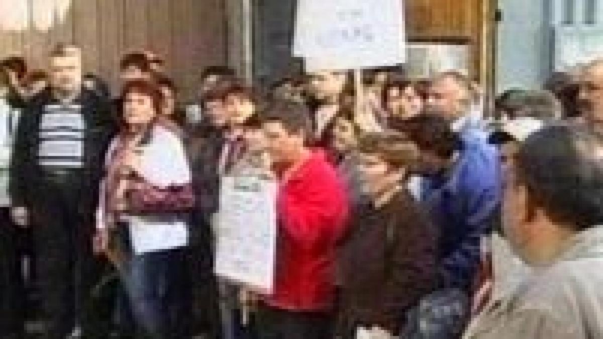 Braşov. Continuă protestele la fabrica Rulmentul <font color=red>(VIDEO)</font>