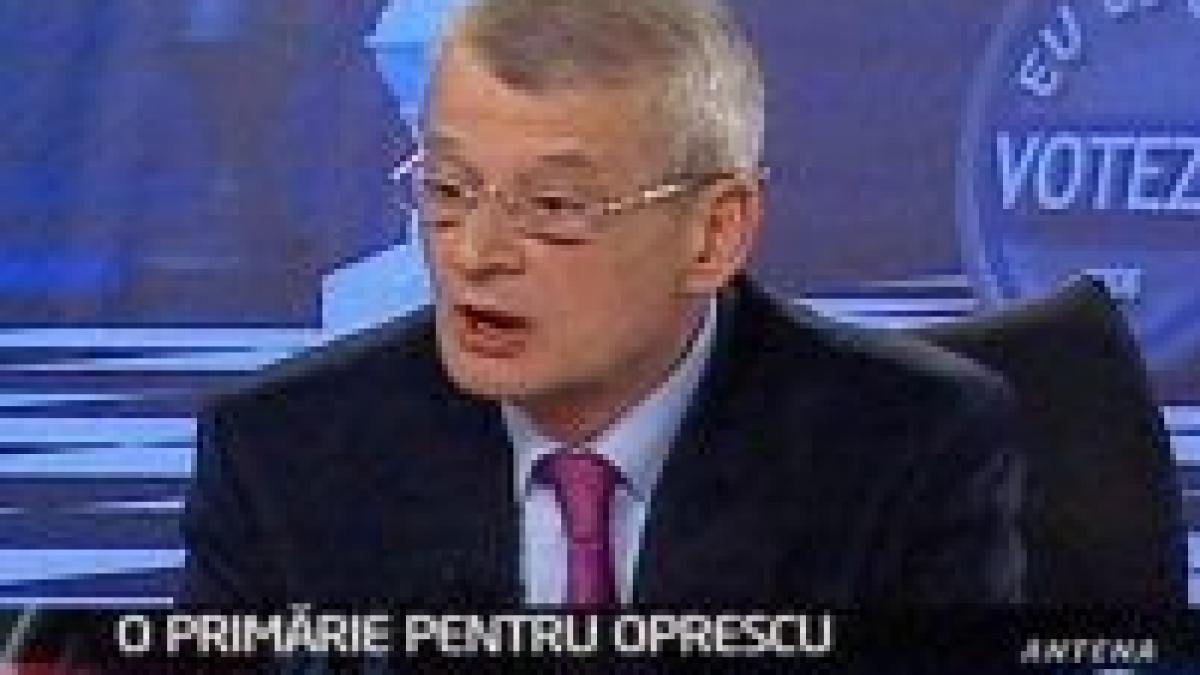 Oprescu: "Găştile de la primărie" m-au abordat deja şi vor să ne împrietenim