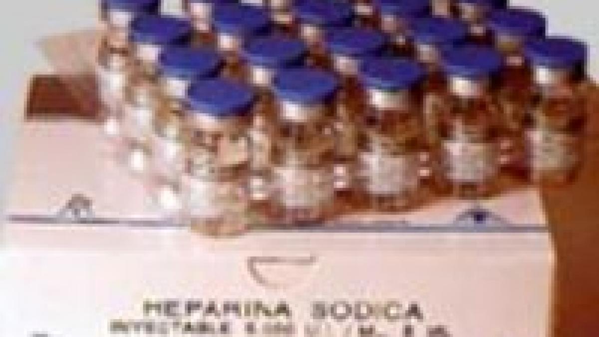 18.000 de flacoane de heparină, deblocate de Agenţia Naţională a Medicamentului