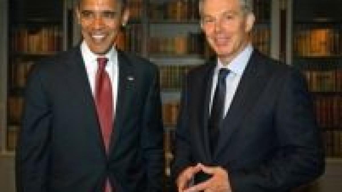 Barack Obama se va întâlni la Londra cu Gordon Brown şi Tony Blair