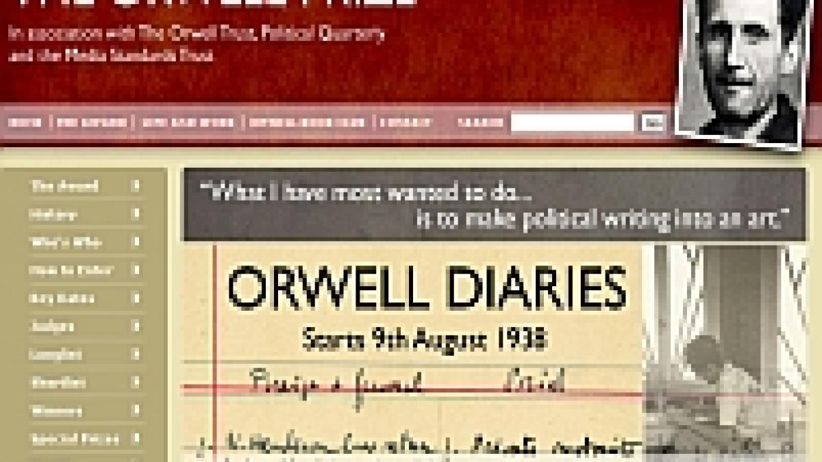 Jurnalul personal al lui George Orwell pe internet