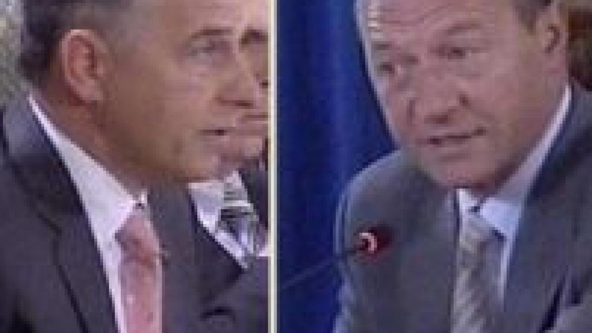 Băsescu versus Geoană: Replici acide în debutul consultărilor de la Cotroceni