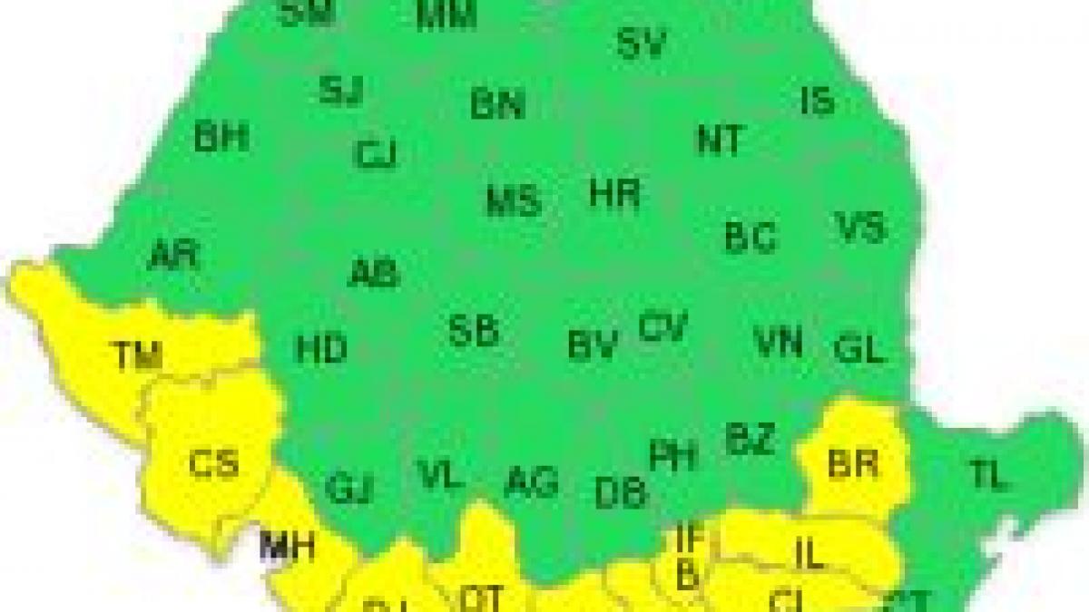 Cod galben de caniculă pentru 11 judeţe şi Bucureşti. Prognoza meteo de weekend