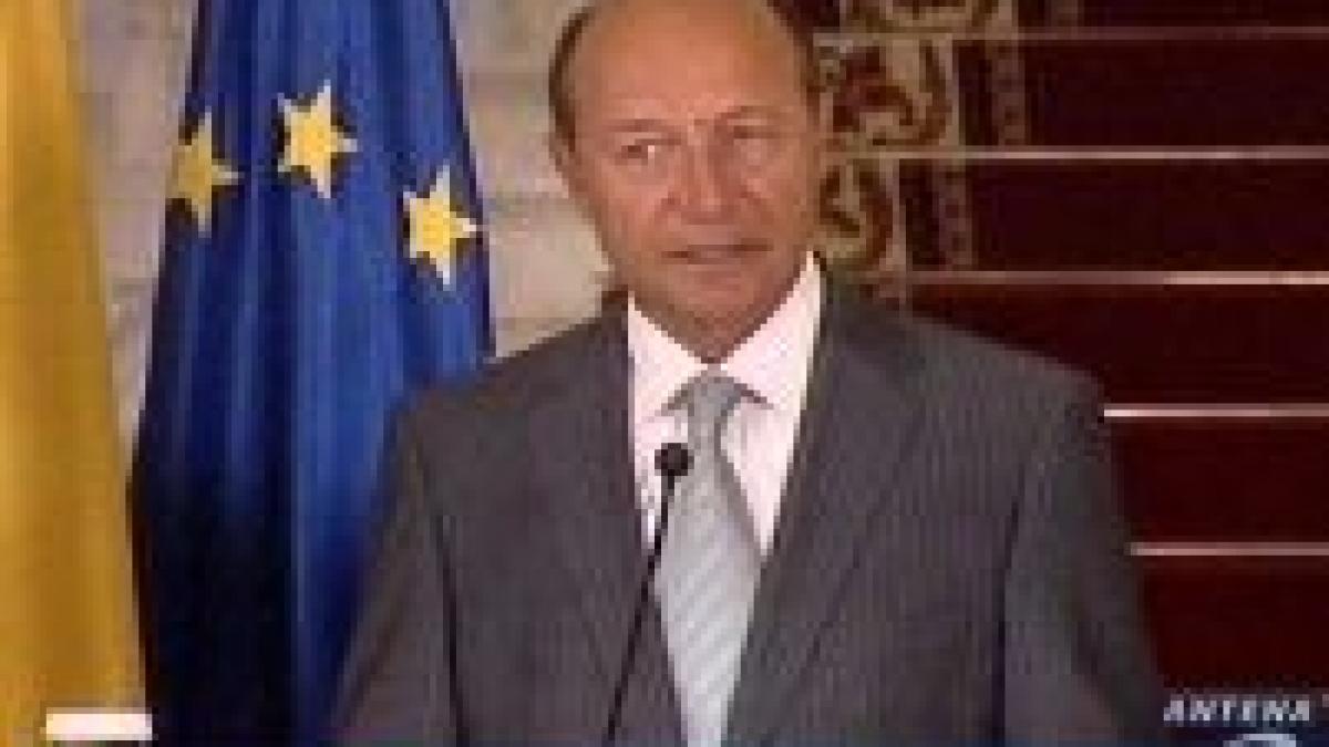 Traian Băsescu: Niciodată România nu va fi parteneră la destructurarea altor state