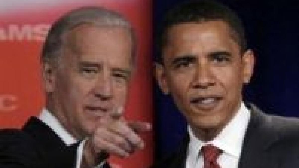 Barack Obama l-a prezentat oficial pe Joseph Biden drept candidat la vicepreşedinţie