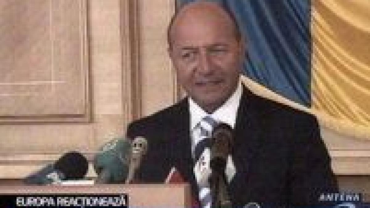 Băsescu, despre conflictul din Caucaz: România nu susţine sancţionarea Federaţiei Ruse