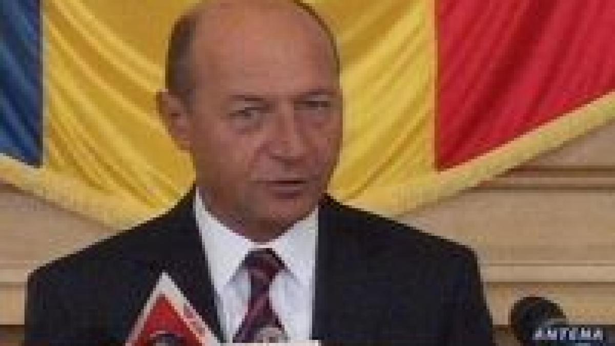 Traian Băsescu: Eu mă ocup de lucrurile mari, nu de cele mărunte