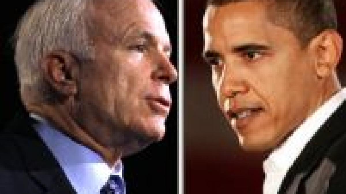 Preluarea datoriilor vs. reducerea taxelor: Criza economică, subiect de dezbatere între Obama şi McCain