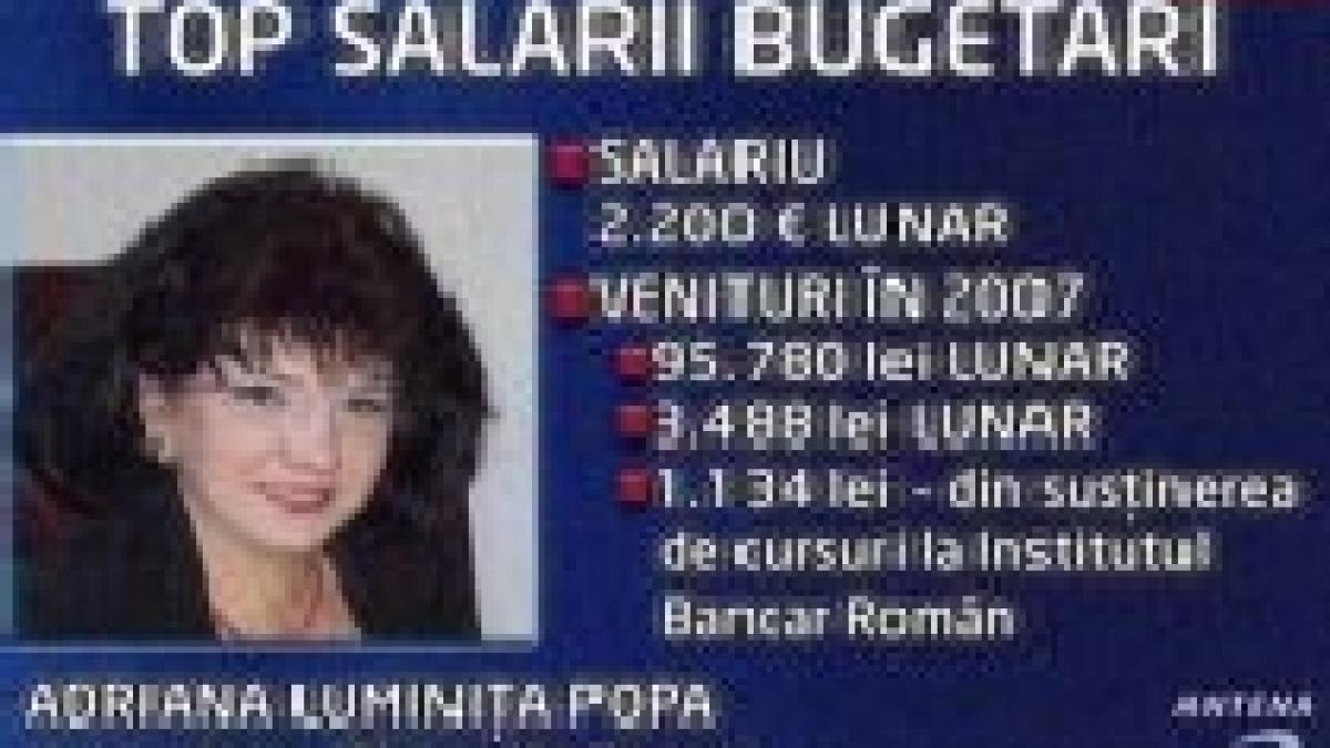 Sinteza Zilei: Topul salariilor bugetarilor din România