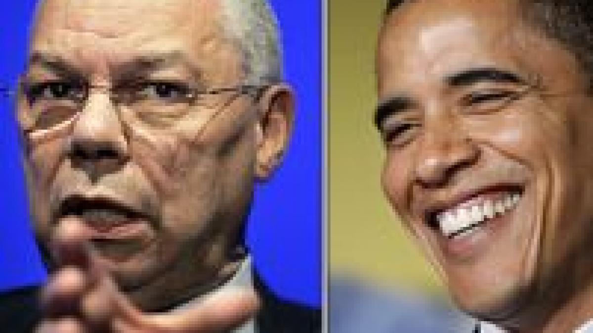 Republicanul Colin Powell îl sprijină pe Barack Obama la preşedinţia SUA