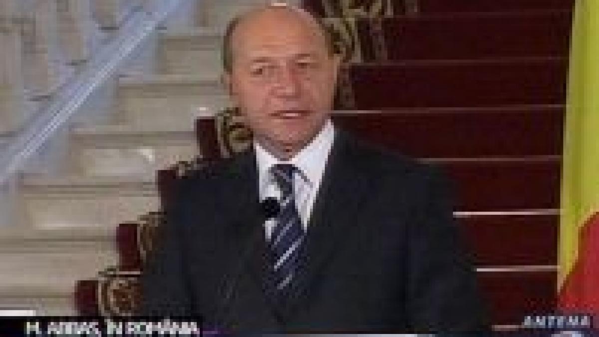 Băsescu: România nu vrea să interfereze procesele din Orientul Mijlociu, dar e disponibilă