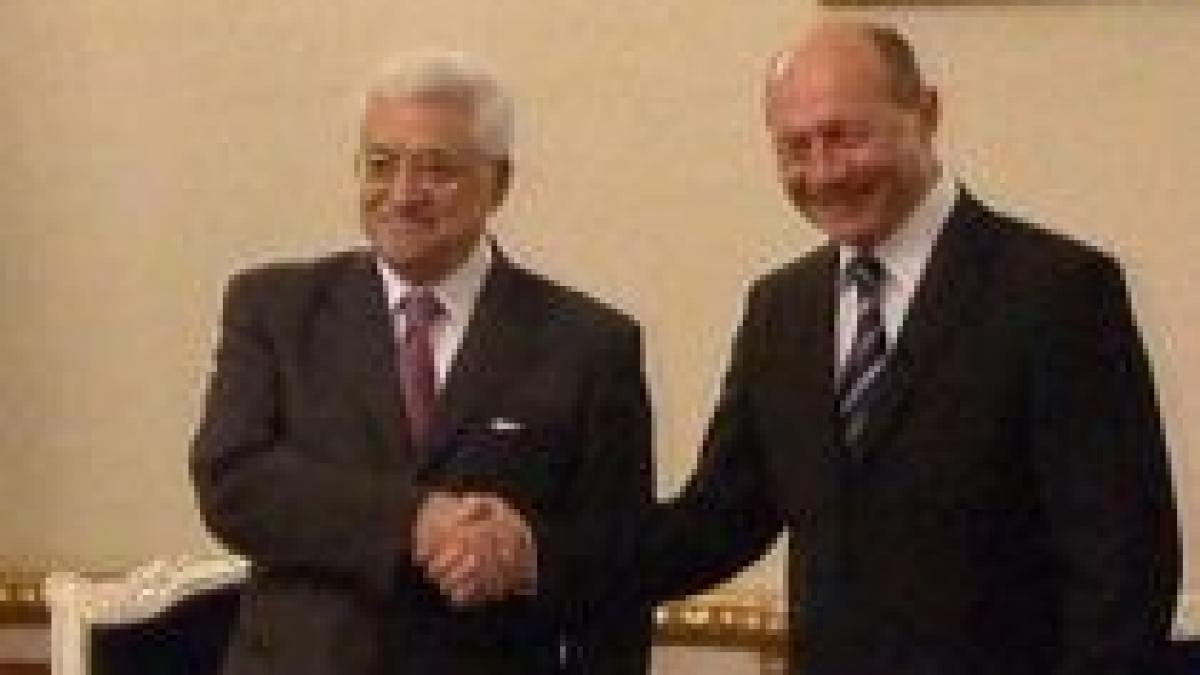 Mahmoud Abbas: Dorim să dezvoltăm relaţia istorică dintre România şi Palestina