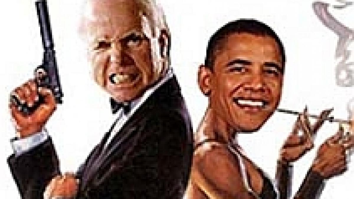 Barack Obama şi John McCain eroi de film (GALERIE FOTO)