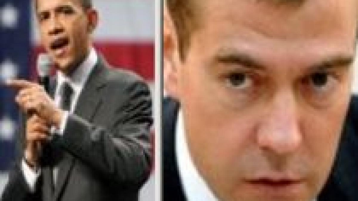 Discurs dur al preşedintelui rus Dmitri Medvedev. Barack Obama nu a fost felicitat