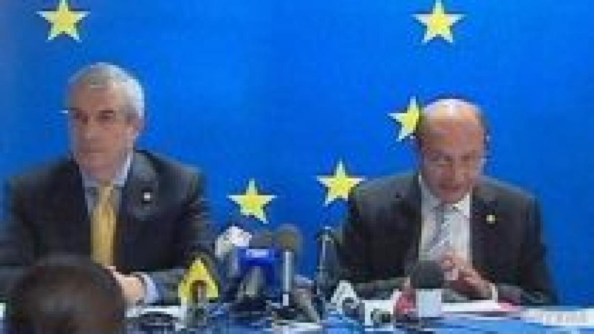 Băsescu şi Tăriceanu la Bruxelles: Resursele FMI şi ale Băncii Mondiale nu sunt suficiente