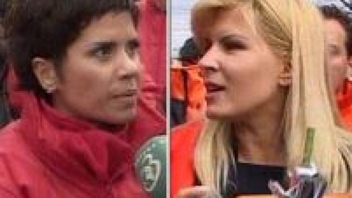 Campanie electorală cu scântei. Luminiţa Anghel vs. Elena Udrea în parcul Moghioroş din Capitală