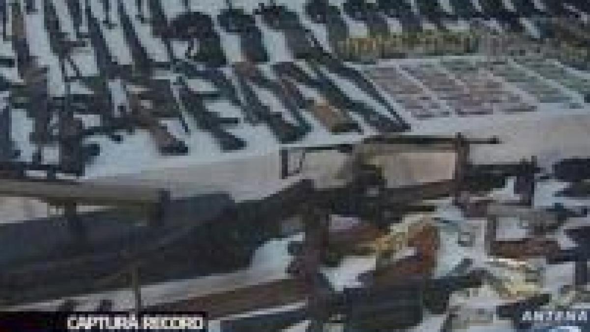 Captură record. Un adevărat arsenal de război, capturat de la o grupare paramilitară din Mexic