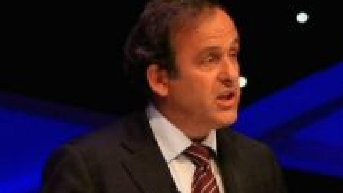 Michel Platini a venit în România. Putem intra în ?hora? organizarii Euro 2020 (VIDEO)