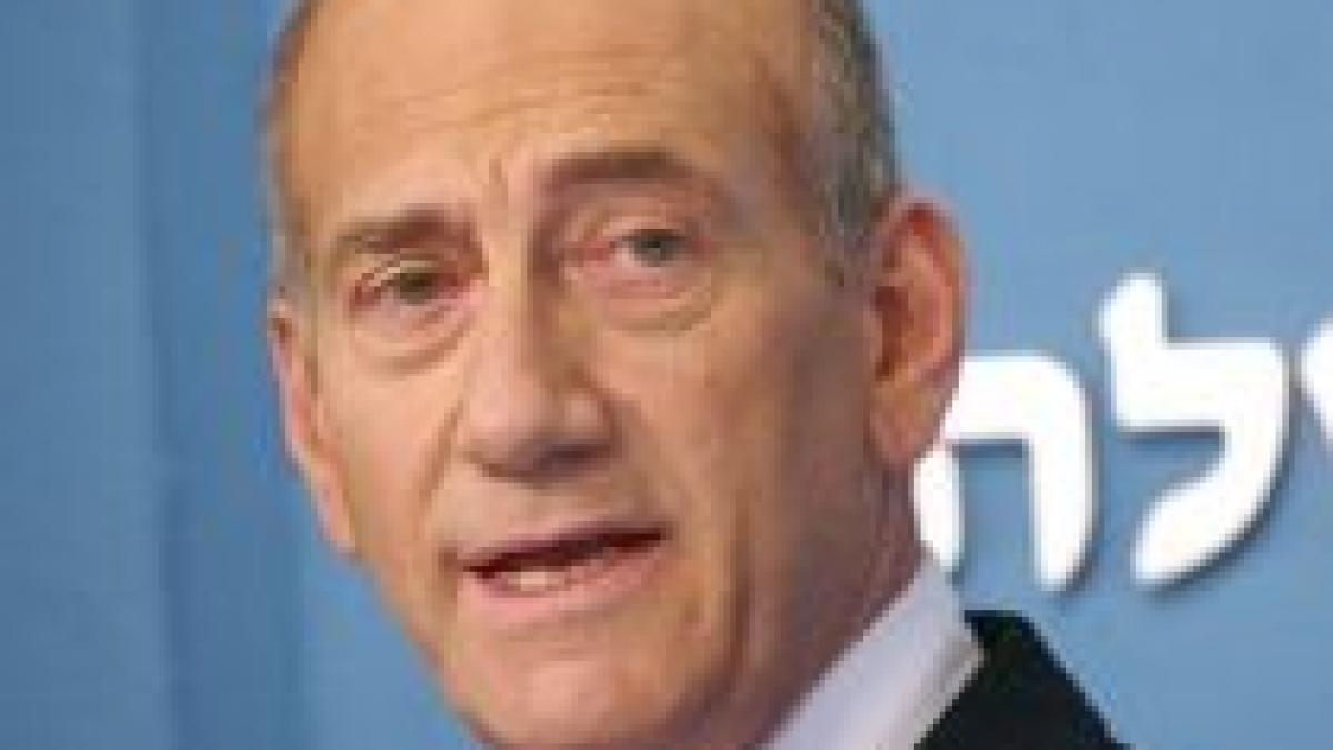 Israel. Premierul Ehud Olmert acuză Hamas că a "spulberat" încetarea focului