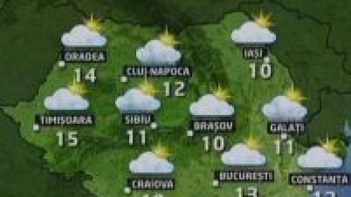 Prognoza meteo pentru marţi, 18 noiembrie