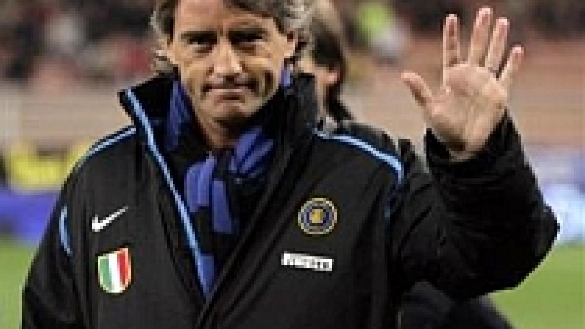 Dat afară de Inter, premiat de antrenorii din Italia: Mancini a câştigat ?Banca de Aur?