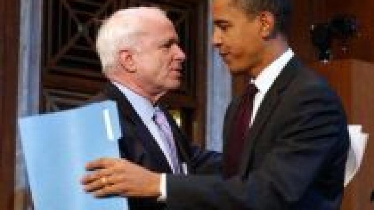 McCain s-a întâlnit cu Obama şi promite să îl ajute în lansarea ?unei noi ere a reformei?