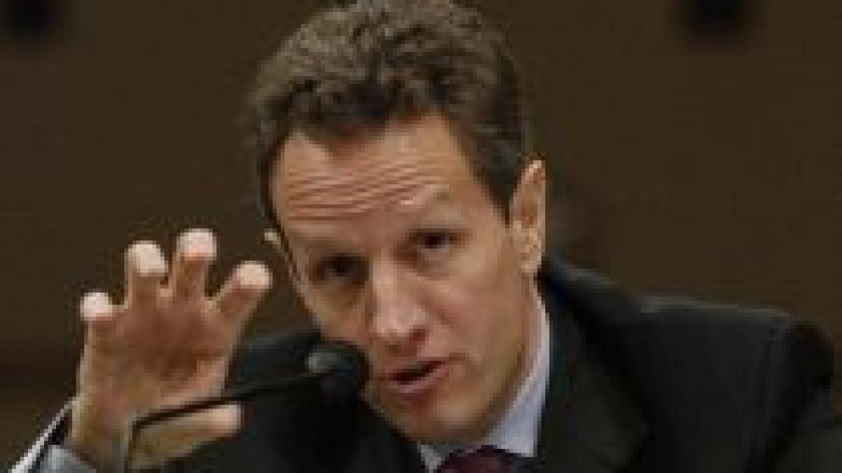 Noul secretar al Trezoreriei americane, actualul preşedinte al băncii centrale din New York, Timothy Geithner