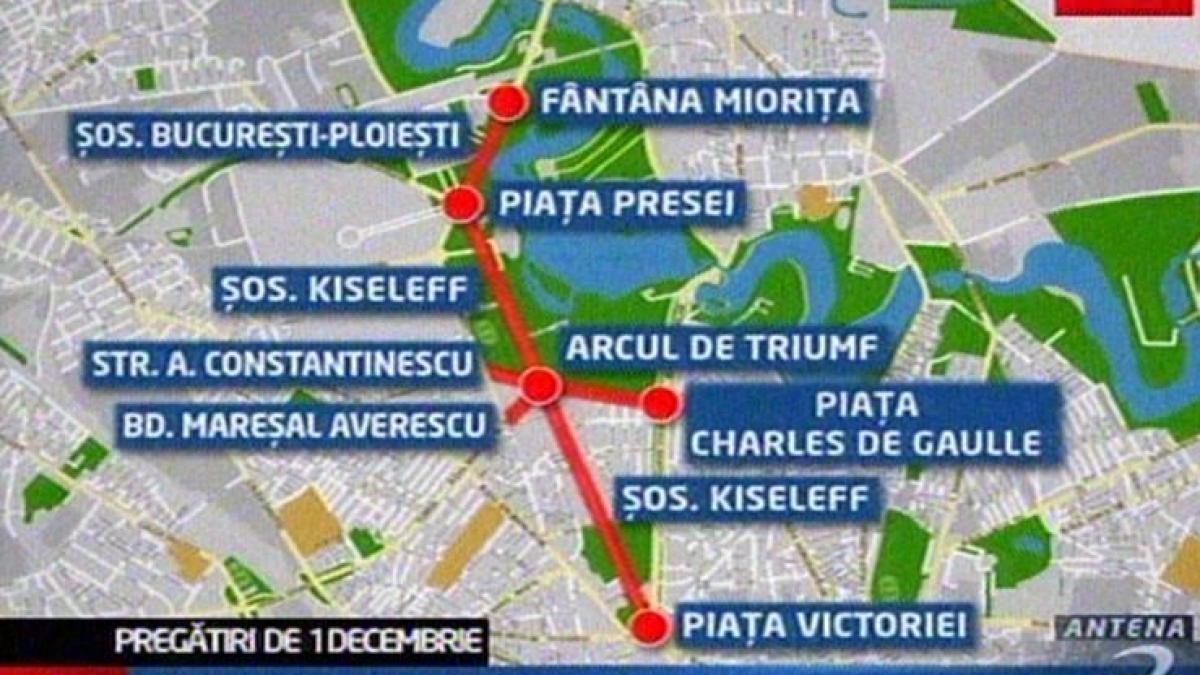 Circulaţia în nordul Capitalei, restricţionată. Repetiţii pentru Parada de 1 Decembrie