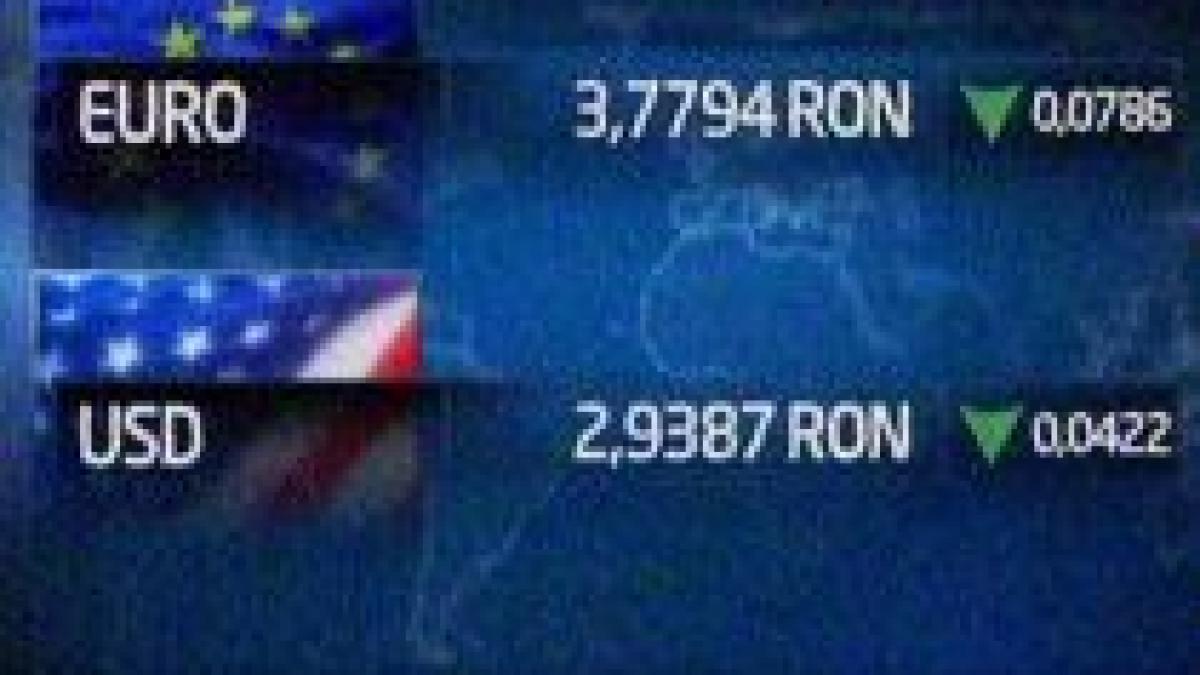 Euro, cotat la 3.7794 lei. A intervenit BNR pe piaţă?